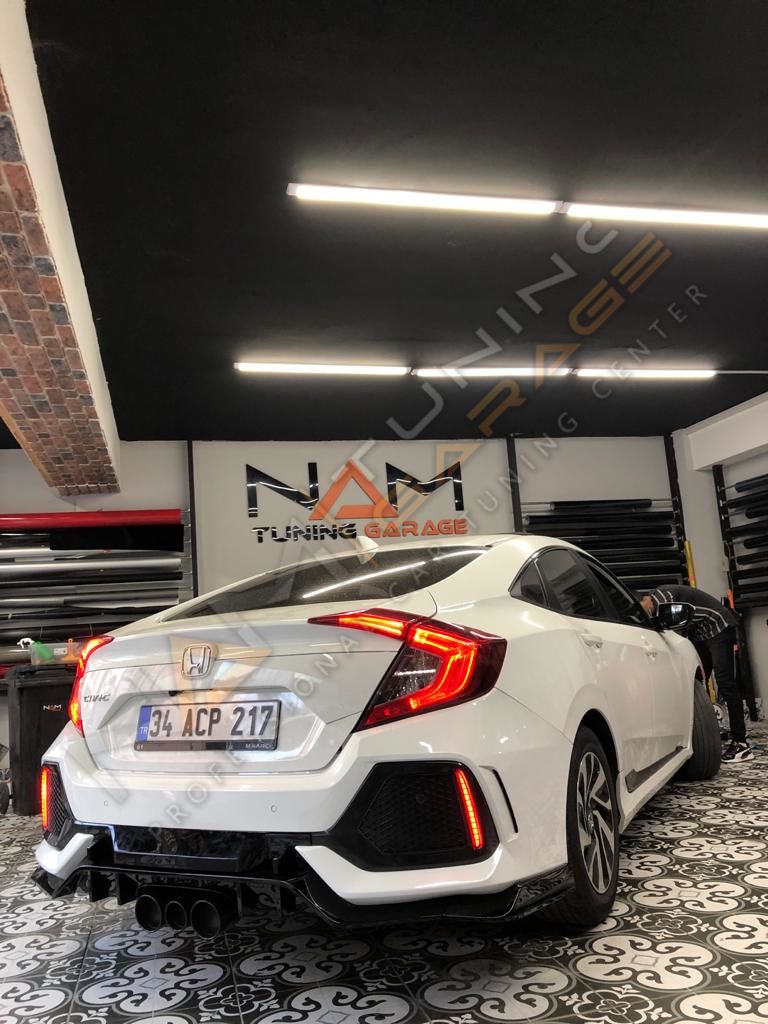 Honda Civic FC5 Type-R Arka Tampon 2016-2020 IÇIN UYUMLU