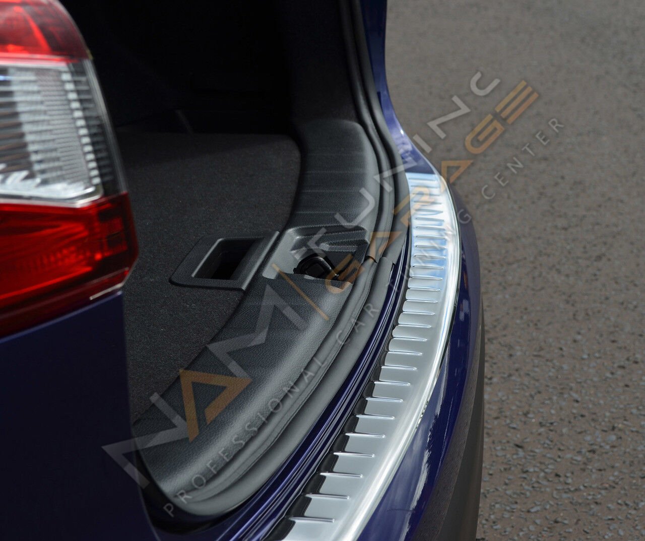 Nissan Qashqai Krom Arka Tampon Eşiği 2014-2017 Paslanmaz Çelik