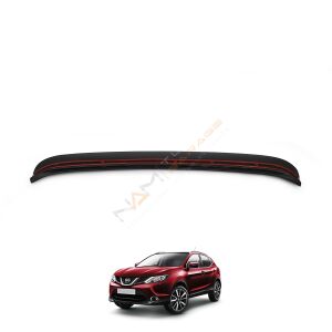 Nissan Qashqai Arka Tampon Eşiği 2014-2016 Tampon Üstü Koruma Parlak / Mat Siyah