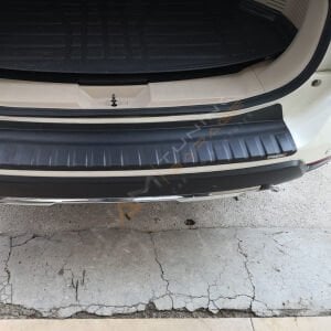 Nissan X-Trail Arka Tampon Eşiği 2017-2021 Tampon Üstü Koruma Parlak / Mat Siyah