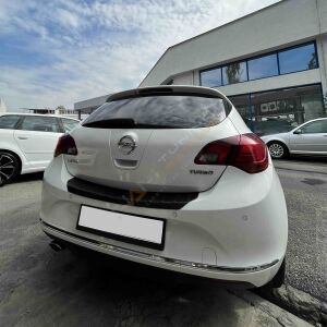 Opel Astra J Arka Tampon Eşiği HATCHBACK 2012-2018 Tampon Üstü Koruma Parlak / Mat Siyah