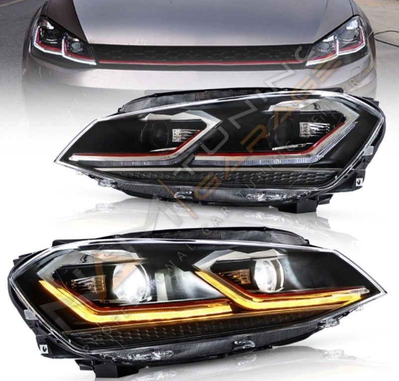 Golf 7.5 J Led Far GTI Kırmızı  2017-2020 arası uyumlu