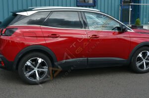 Peugeot 3008 Krom Cam Çıtası 2016- Paslanmaz Çelik