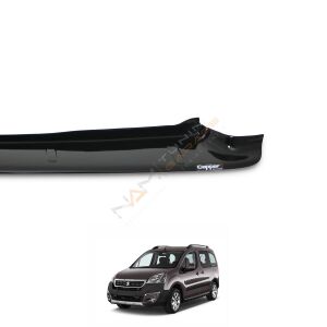 Peugeot Partner Arka Tampon Eşiği 2015-2018 Tampon Üstü Koruma Parlak / Mat Siyah