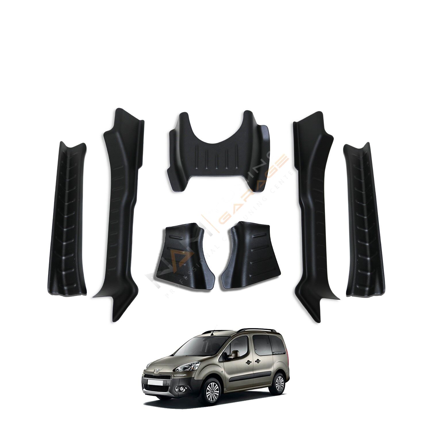 Dacia Sandero İç Plastik Trimleri ve Kapı Eşiği Set 2008-2018 İç Trim 7 Parça