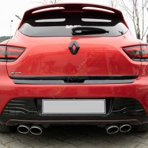 Renault Clio 4 Arka Tampon Eşiği 2012-2020 Tampon Üstü Koruma Parlak / Mat Siyah