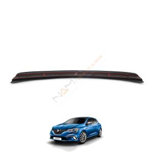 Renault Megane 4 Arka Tampon Eşiği 2016+ Tampon Üstü Koruma Parlak / Mat Siyah