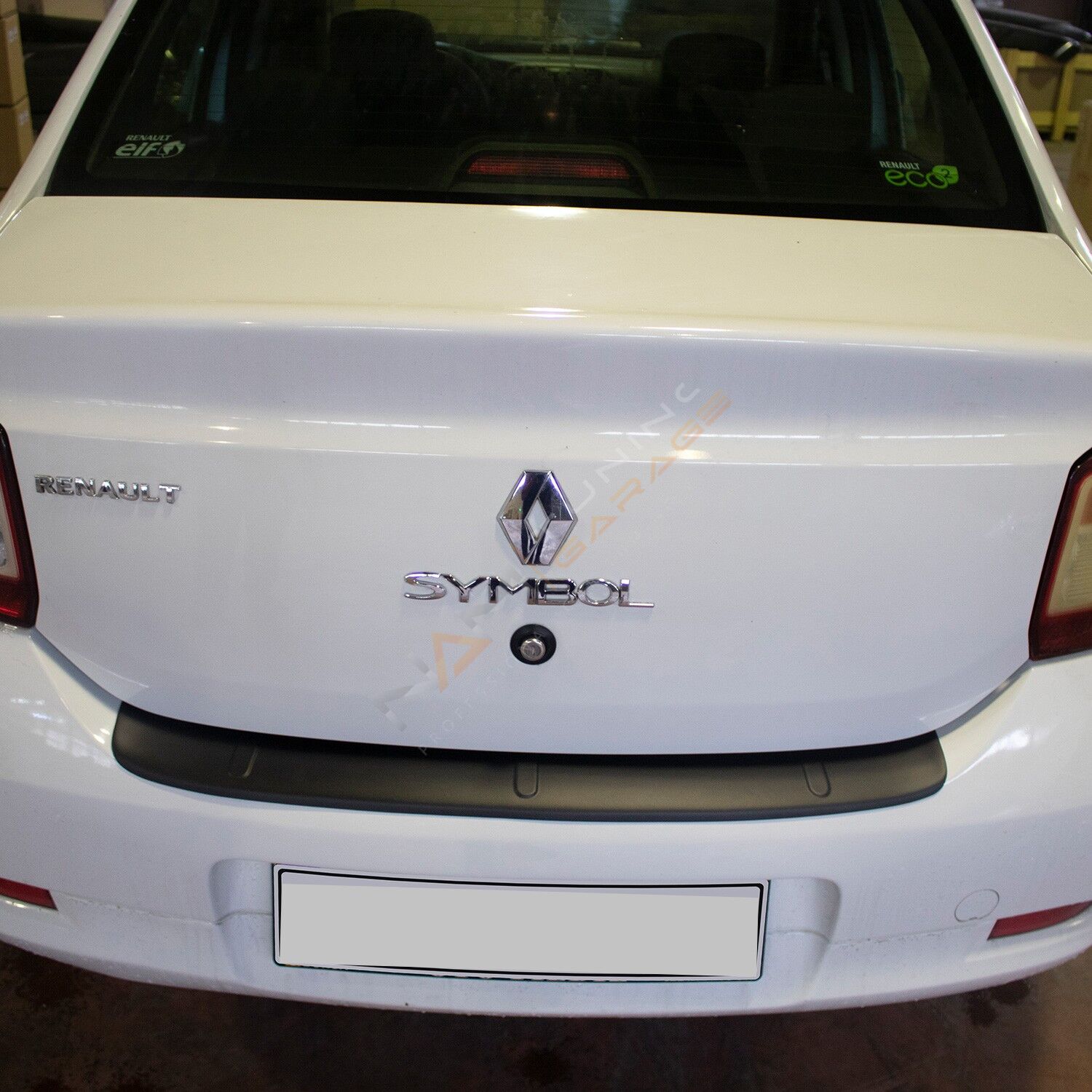 Renault Symbol Arka Tampon Eşiği 2013+ Tampon Üstü Koruma Parlak / Mat Siyah