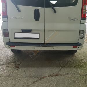 Renault Trafic Arka Tampon Eşiği 2001-2014 arası Tampon Üstü Koruma Parlak / Mat Siyah Trafik
