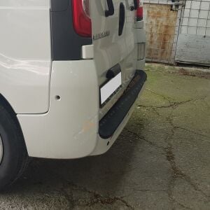 Renault Trafic Arka Tampon Eşiği 2001-2014 arası Tampon Üstü Koruma Parlak / Mat Siyah Trafik