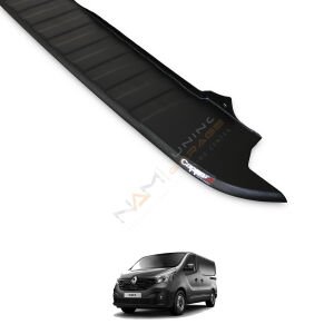 Renault Trafic Arka Tampon Eşiği 2014-2019 arası Tampon Üstü Koruma Parlak / Mat Siyah Trafik