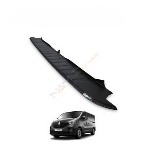 Renault Trafic Arka Tampon Eşiği 2014-2019 arası Tampon Üstü Koruma Parlak / Mat Siyah Trafik