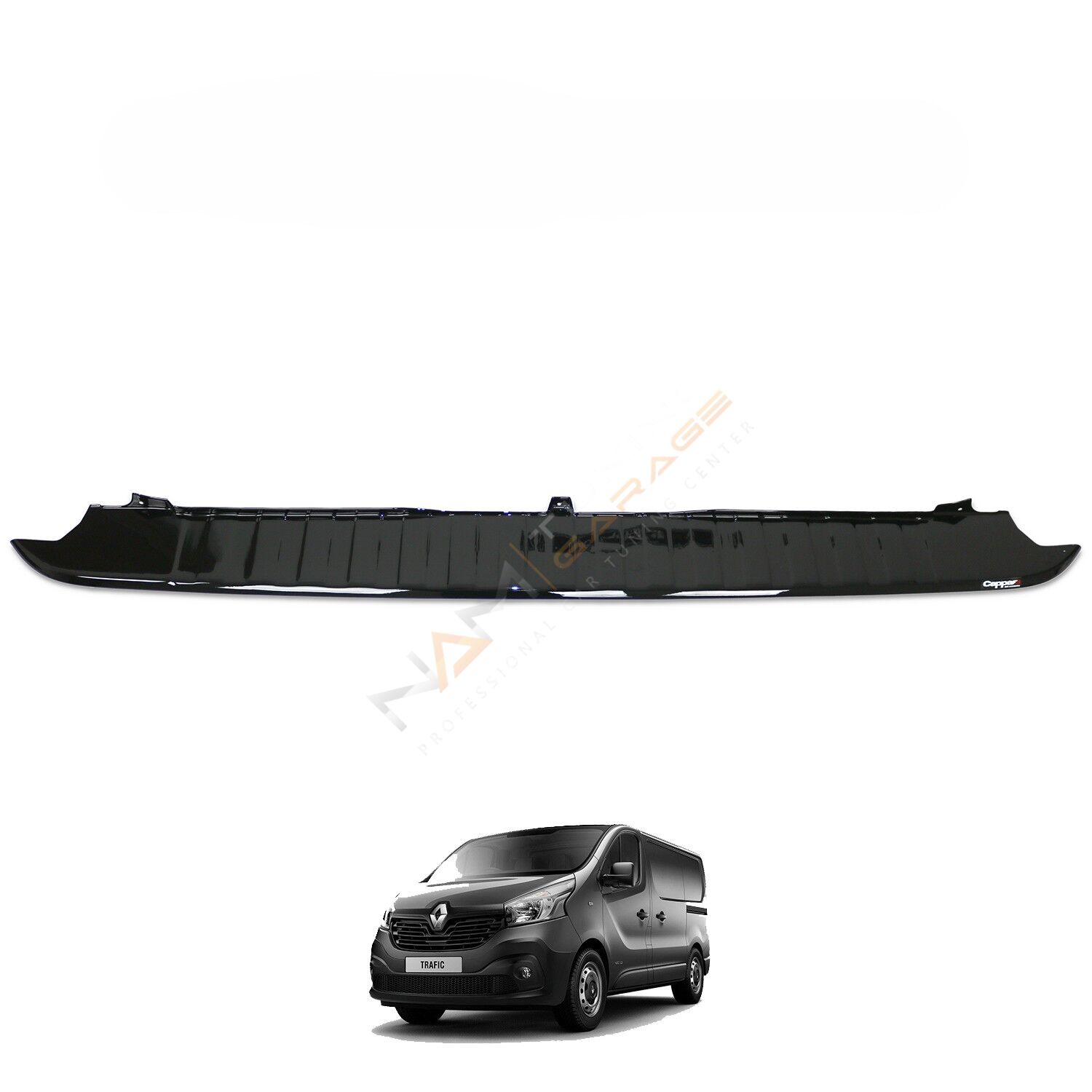 Renault Trafic Arka Tampon Eşiği 2014-2019 arası Tampon Üstü Koruma Parlak / Mat Siyah Trafik