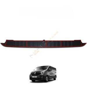 Renault Trafic Arka Tampon Eşiği 2014-2019 arası Tampon Üstü Koruma Parlak / Mat Siyah Trafik