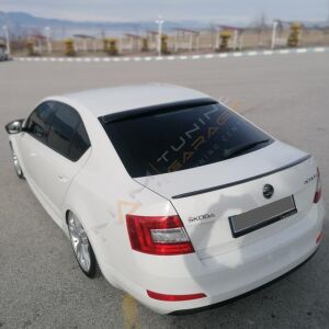 Skoda Octavia Arka Cam Üstü Spoyler 2013+ Uyumlu