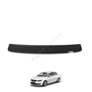 Skoda Octavia Arka Tampon Eşiği 2013-2017 arası Tampon Üstü Koruma Parlak / Mat Siyah