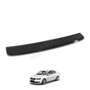 Skoda Octavia Arka Tampon Eşiği 2013-2017 arası Tampon Üstü Koruma Parlak / Mat Siyah
