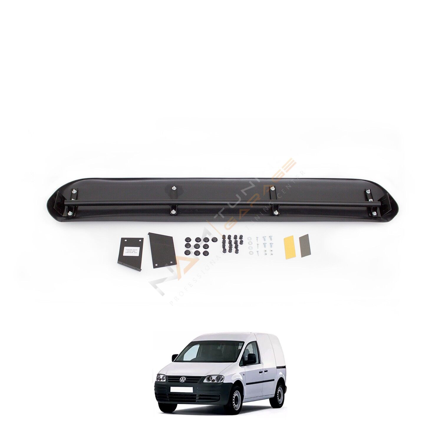 Caddy Ön Cam Güneşliği 2004-2010 Parlak Siyah