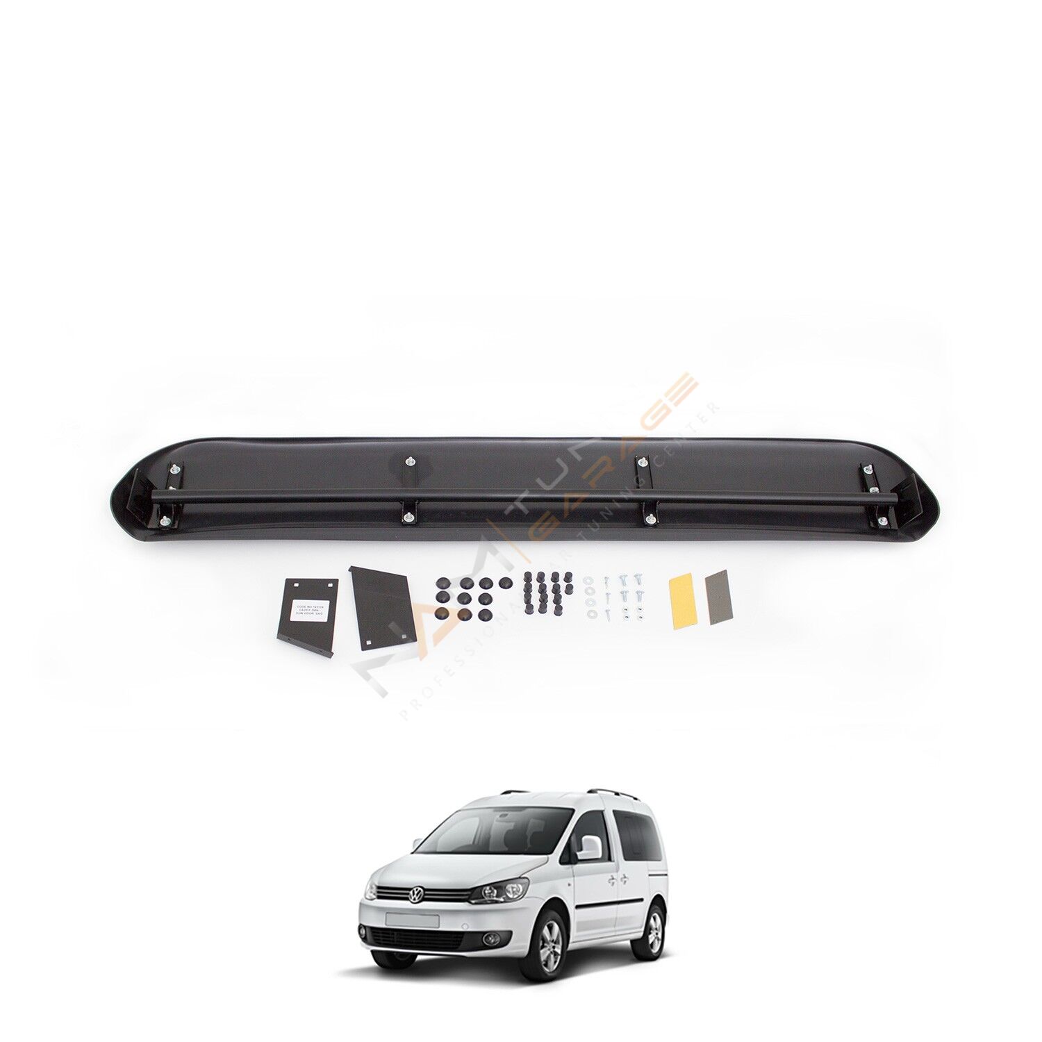 Caddy Ön Cam Güneşliği 2010-2015 Parlak Siyah