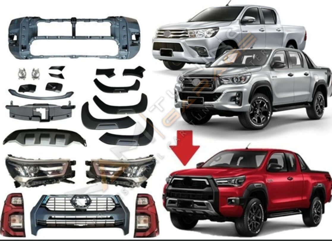 HILUX REVO 2016-2020 IÇIN 2021+ ROCCO DÖNÜSÜM FAR&STOP DAHIL (FULL FACELIFT)