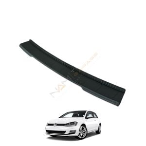 Golf 7 Arka Tampon Eşiği 2013-2021 arası Tampon Üstü Koruma Parlak / Mat Siyah