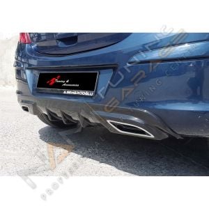 Opel Corsa D Egzoz Görünümlü Difüzör Piano Black 2011-2014