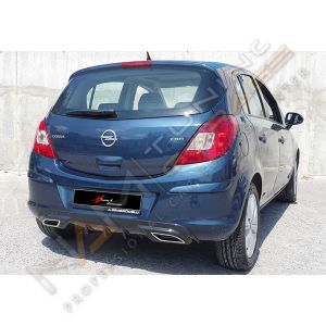 Opel Corsa D Egzoz Görünümlü Difüzör Piano Black 2011-2014