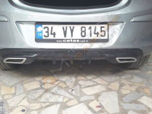 Opel Corsa D Egzoz Görünümlü Difüzör Piano Black 2011-2014