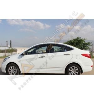 Hyundai Accent Blue Krom Cam Çerçevesi Çıtası 14 parça Tam Tur 2011-2017