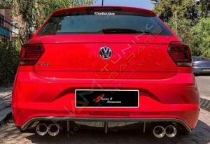 Volkswagen Polo 2018+ Difüzör Rline Parlak Siyah