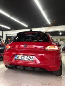 Scirocco Difüzör Sağ Sol Çift Çıkış 2008-2013 Parlak Siyah