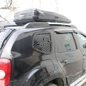 Dacia Duster Metal Kelebek Cam Kaplama Vizör 2 Parça 2010-2017 Yıl Aralığı Uyumlu