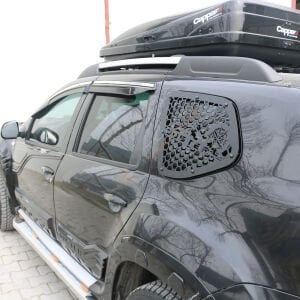 Dacia Duster Metal Kelebek Cam Kaplama Vizör 2 Parça 2010-2017 Yıl Aralığı Uyumlu