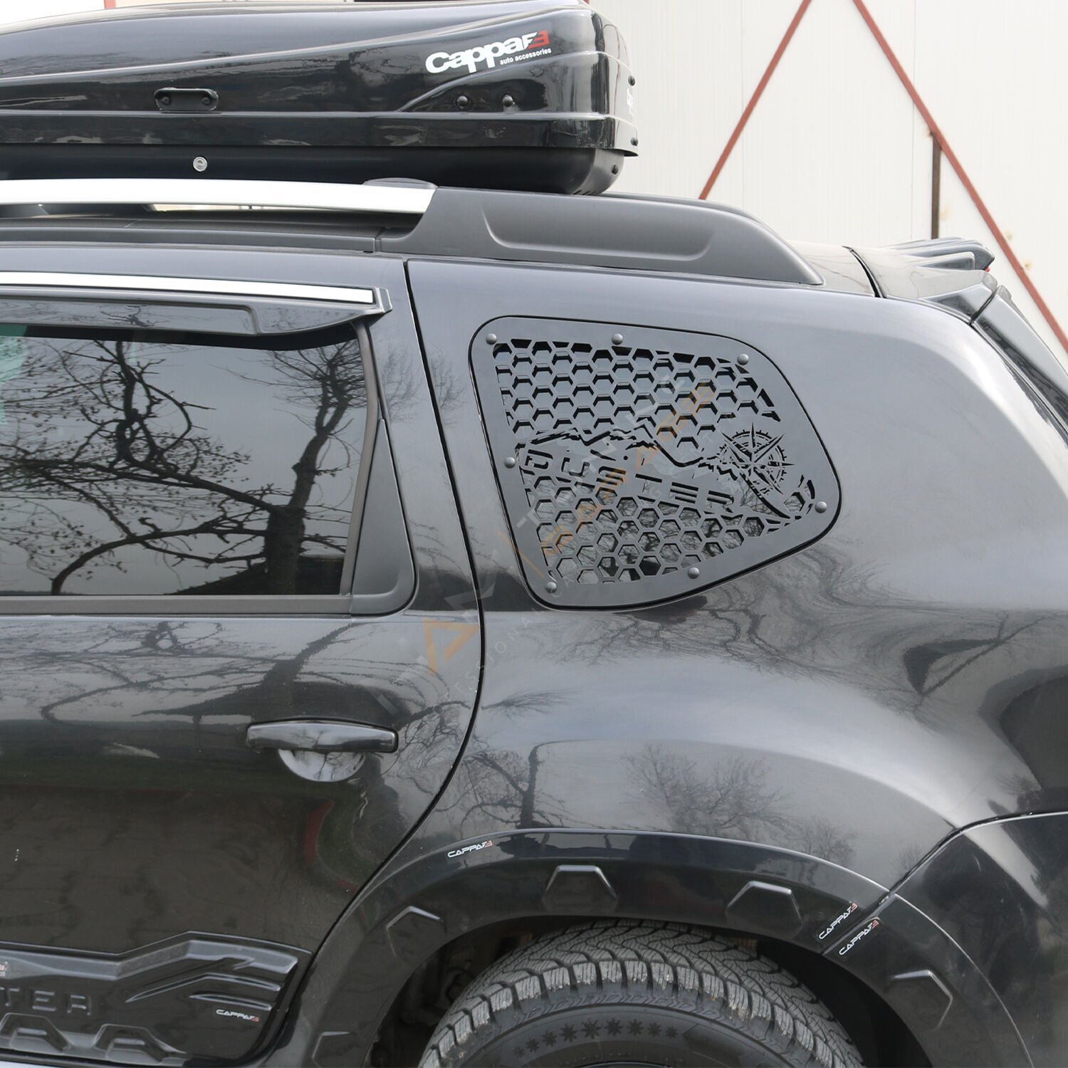 Dacia Duster Metal Kelebek Cam Kaplama Vizör 2 Parça 2010-2017 Yıl Aralığı Uyumlu