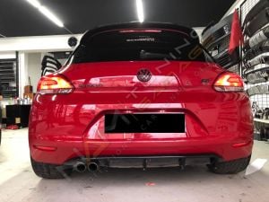 Scirocco Makyajsız Difüzör Sol Tek Çıkış 2008-2013 Parlak Siyah