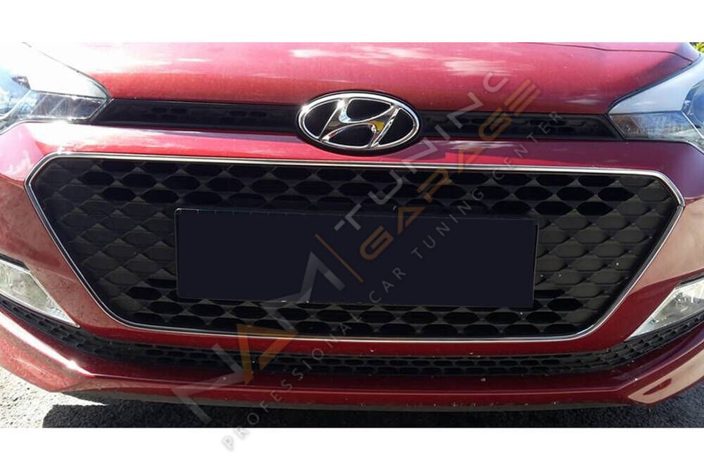 Hyundai i20 Krom Ön Panjur Çerçevesi 2014-2018 Paslanmaz Çelik