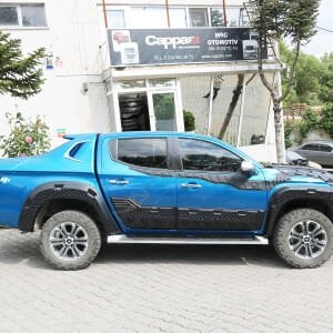 Mitsubishi L200 Kapı Kaplama 6 Parça 2019+ Geniş Tip
