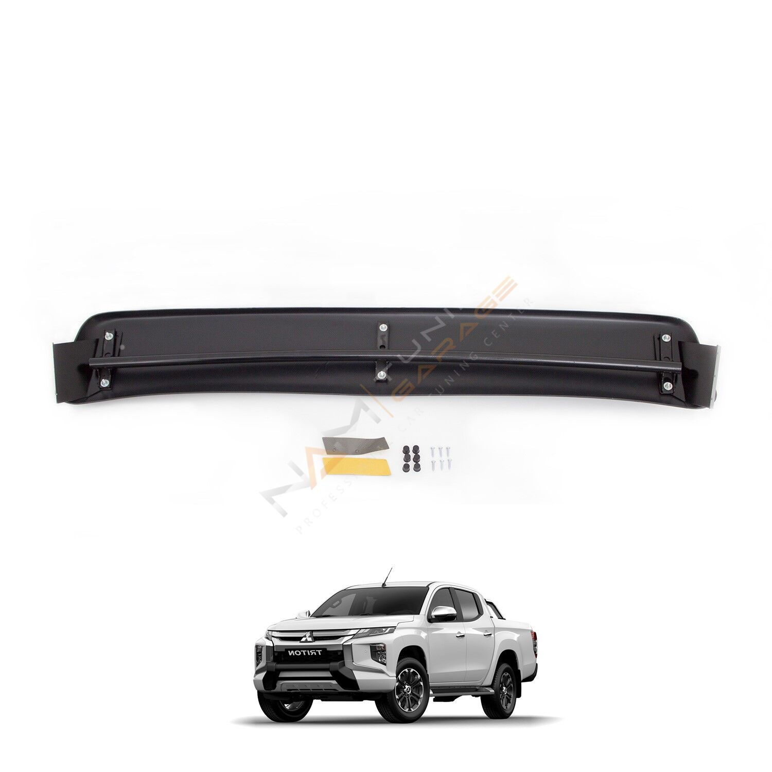 Mitsubishi L200 Ön Cam Güneşliği 2019+ Parlak Siyah