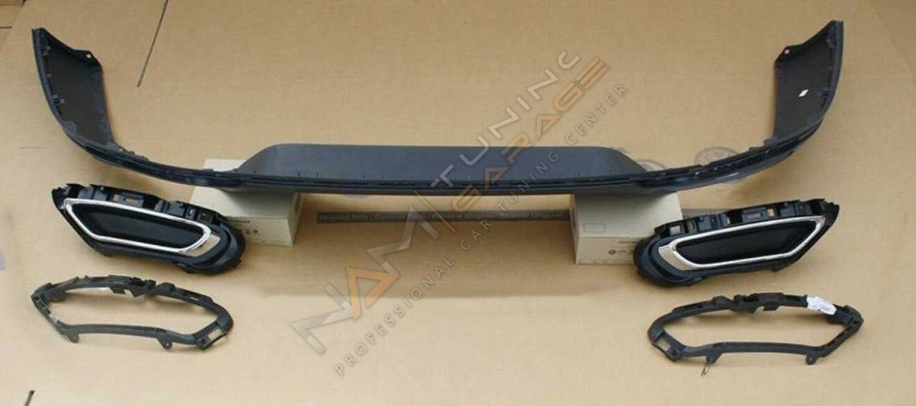 VW PASSAT 2015+ IÇIN UYUMLU B8 R-LINE ARKA TAMPON DIFÜZÖR