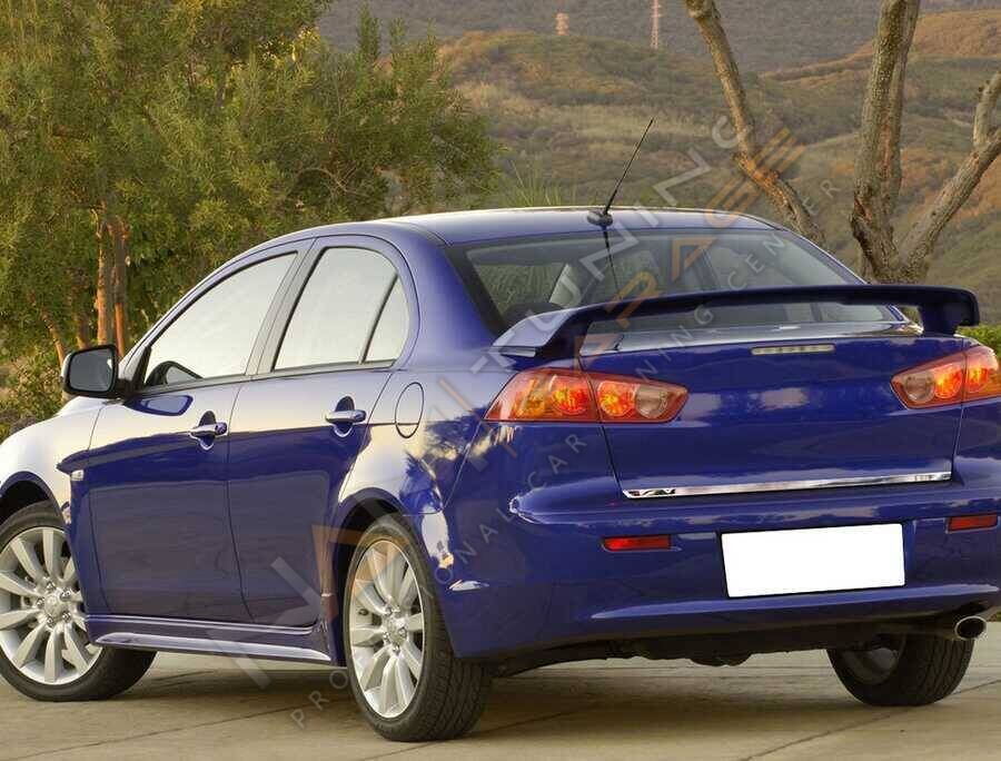 Mitsubishi Lancer Bagaj Alt Çıta Yazılı Paslanmaz Çelik