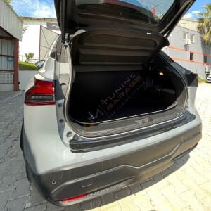 Nissan Qashqai Arka Tampon Eşiği 2021+ Tampon Üstü Koruma Parlak / Mat Siyah