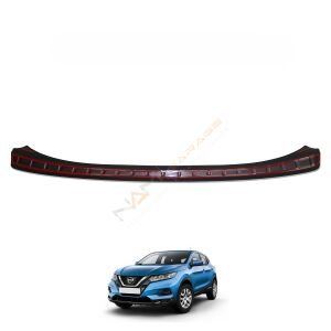 Nissan Qashqai Arka Tampon Eşiği 2021+ Tampon Üstü Koruma Parlak / Mat Siyah