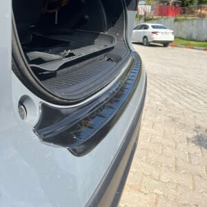 Nissan Qashqai Arka Tampon Eşiği 2021+ Tampon Üstü Koruma Parlak / Mat Siyah