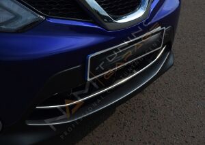 Nissan Qashqai Krom Ön Tampon Alt Çıtası 2014-2017