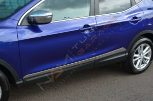 Nissan Qashqai Krom Yan Kapı Çıtası 2014-2017 Paslanmaz Çelik