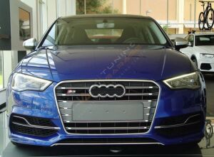 Audi A3 S3 Ön Tampon Panjur Seti Sedan 2013-2016 Sis Yuvalı