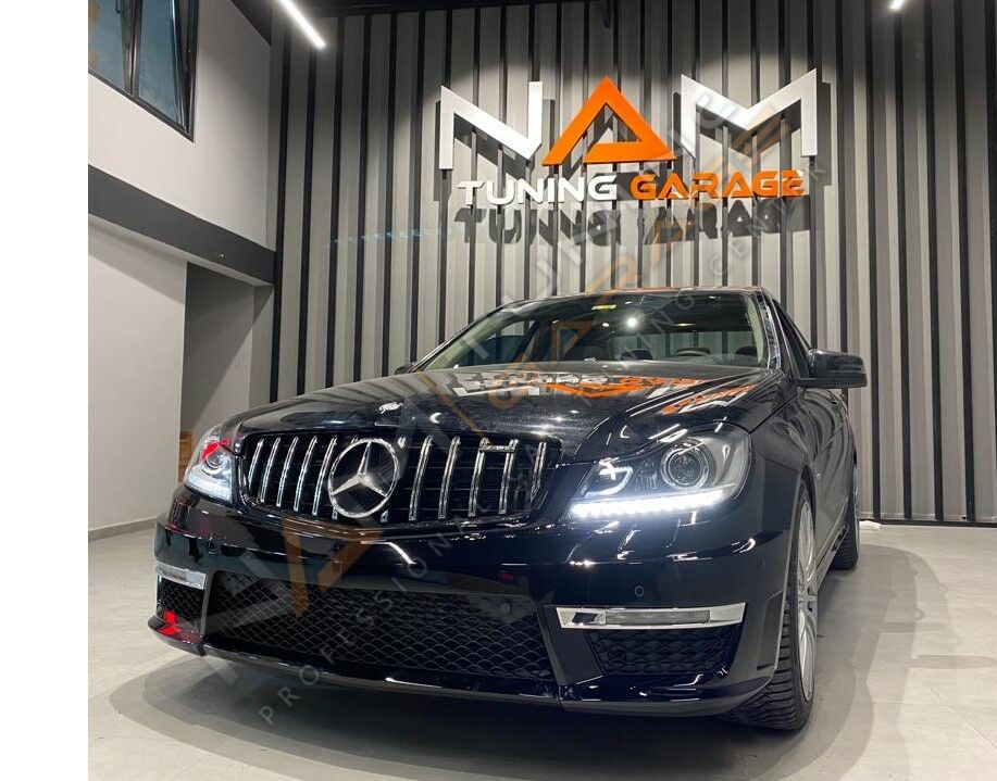 MERCEDES W204 FAR C SERISI MAKYAJLI KASA LED FAR HALOJEN FARLI MODEL UYUMLU