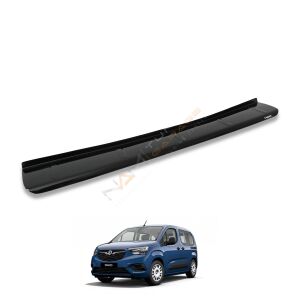 Opel Combo E Arka Tampon Eşiği 2018+ Tampon Üstü Koruma Parlak / Mat Siyah