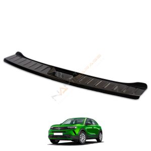 Opel Mokka Arka Tampon Eşiği 2021+ Tampon Üstü Koruma Parlak / Mat Siyah