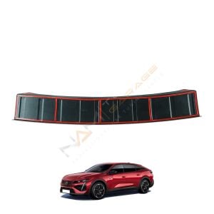 Peugeot 408 Arka Tampon Eşiği 2022+ Tampon Üstü Koruma Parlak / Mat Siyah